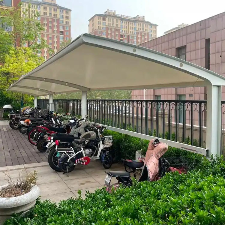 南皮县膜结构电动车棚